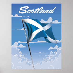 Schottland Saltire Poster
