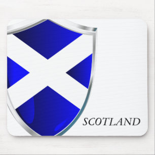 Schottland Schild Mousepad