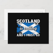 Schottland-Schlotland-Flagge Postkarte (Vorne/Hinten)