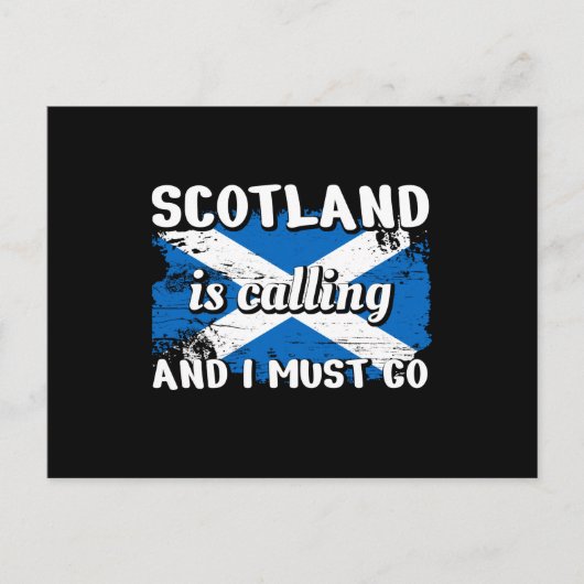 Schottland-Schlotland-Flagge Postkarte (Vorderseite)