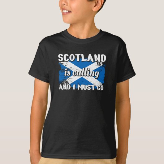 Schottland-Schlotland-Flagge T-Shirt (Vorderseite)