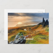 Schottland, schöne Berglandschaft Feiertagspostkarte (Vorne/Hinten)