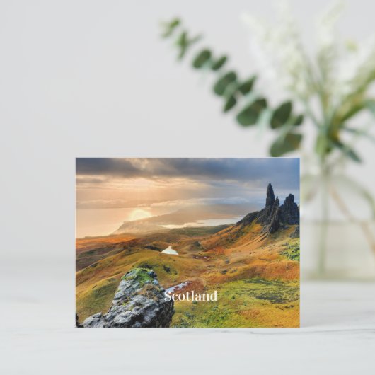 Schottland, schöne Berglandschaft Postkarte (Stehend Vorderseite)