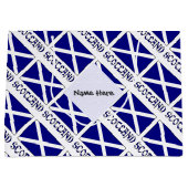 Schottland Schottische Flagge geteert Schwarze Per Große Geschenktüte (Vorderseite)