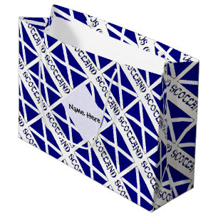 Schottland Schottische Flagge geteert Schwarze Per Große Geschenktüte