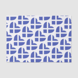 Schottland/Schottische Flagge inspiriert Herz Seidenpapier