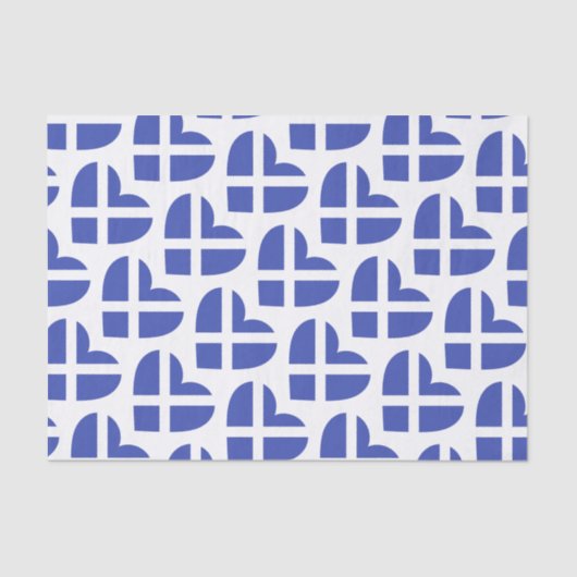 Schottland/Schottische Flagge inspiriert Herz Seidenpapier (Vorderseite)