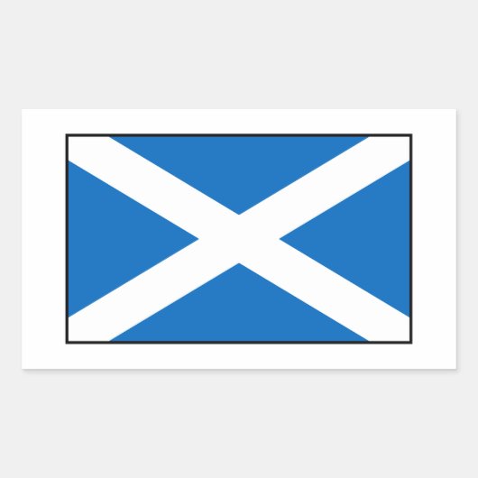 Schottland - Schottische Flagge Rechteckiger Aufkleber (Vorderseite)