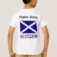 Schottland Schottische Flagge Schwarz Personalisie