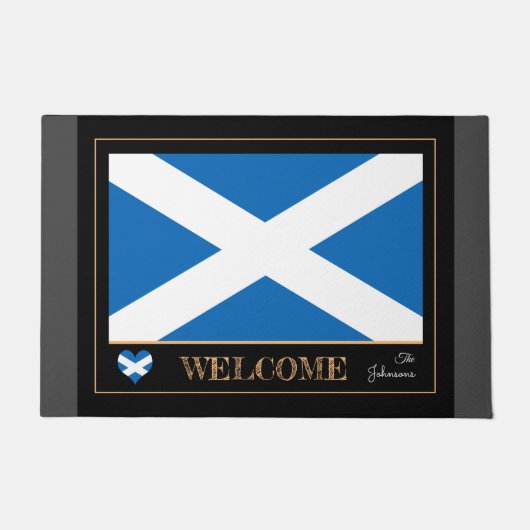 Schottland & Schottland Flag Hausmatte/Sport Willk Fußmatte (Vorderseite)