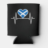 Schottland - Schottland Flag Heartbeat Dosenkühler (Vorderseite)