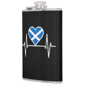 Schottland - Schottland Flag Heartbeat Flachmann (Links)