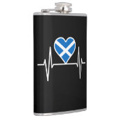 Schottland - Schottland Flag Heartbeat Flachmann (Rechts)
