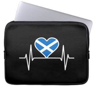 Schottland - Schottland Flag Heartbeat Laptopschutzhülle