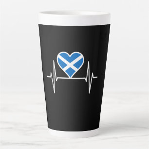 Schottland - Schottland Flag Heartbeat Milchtasse