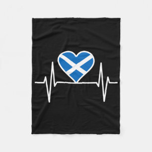 Schottland - Schottland Flagge Herzschlag Fleecedecke