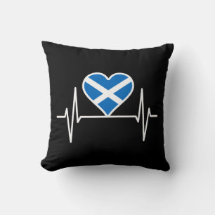 Schottland - Schottland Flagge Herzschlag Kissen