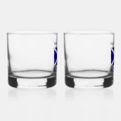 Schottland Schottland Flaggen Blue Personalization Whiskyglas (Rechts)