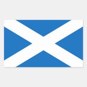 Schottland/Schottland-Flaggenaufkleber Rechteckiger Aufkleber
