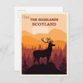 Schottland Schottland Highlands Vintage Travel Postkarte (Vorne/Hinten)