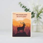 Schottland Schottland Highlands Vintage Travel Postkarte (Stehend Vorderseite)