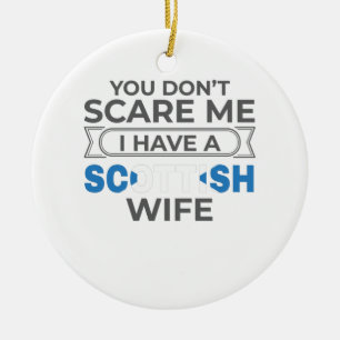 Schottland Sie kümmern sich nicht darum, dass ich Keramik Ornament