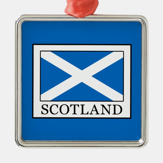Schottland Silbernes Ornament (Vorne)