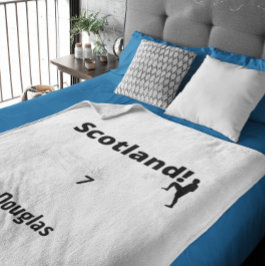 Schottland Soccer, anpassbar Fleecedecke