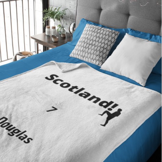 Schottland Soccer, anpassbar Fleecedecke