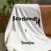 Schottland Soccer, anpassbar Fleecedecke