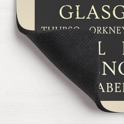 Schottland-Städte Mousepad (Ecke)