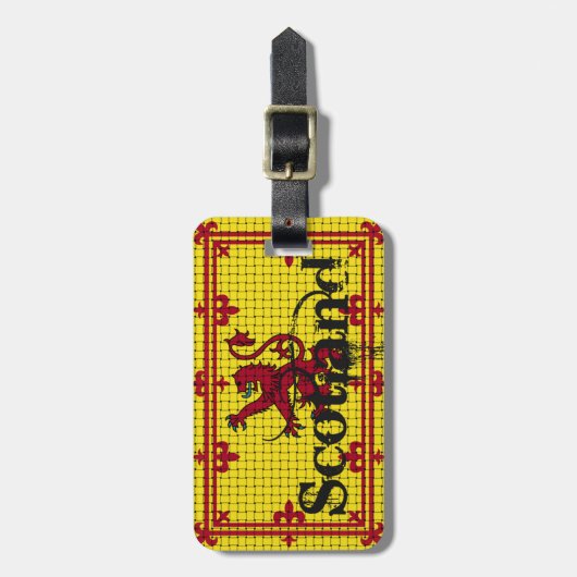 Schottland-Standardflagge Gepäckanhänger (Vorderseite vertikal)