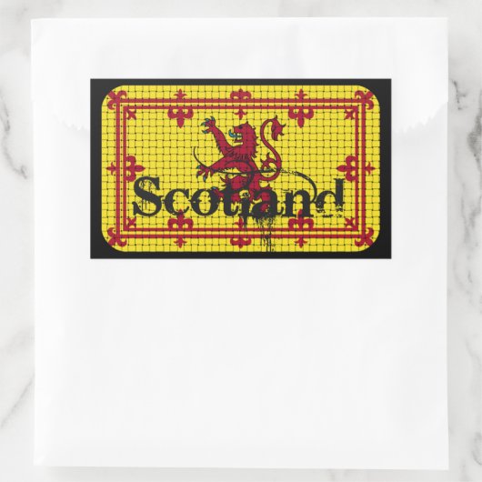 Schottland-Standardflagge Rechteckiger Aufkleber (Tasche)