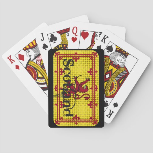 Schottland-Standardflagge Spielkarten (Rückseite)