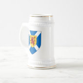 Schottland Stein - Kreuz-u. Löwe-Schild Bierglas (Vorderseite Links)