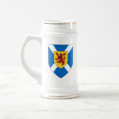 Schottland Stein - Kreuz-u. Löwe-Schild Bierglas (Links)