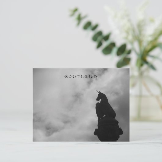 Schottland - Stirling (Unicorn Statue) Postcard Postkarte (Stehend Vorderseite)