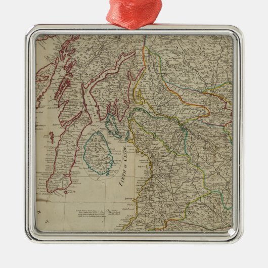 Schottland Süd Silbernes Ornament (Vorne)