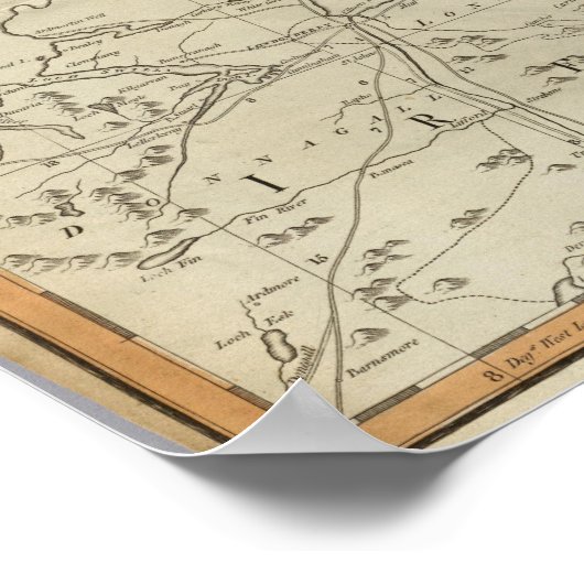 Schottland südlich poster (Ecke)