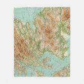 Schottland-Südteil Fleecedecke (Vorderseite)
