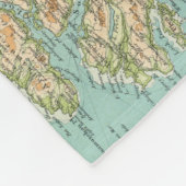 Schottland-Südteil Fleecedecke (Ecke)