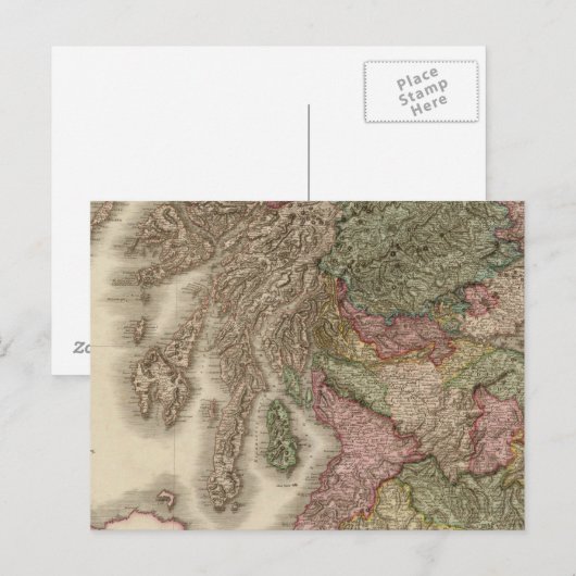 Schottland, Südteil Postkarte (Vorne/Hinten)
