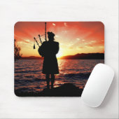 Schottland-Tasche pipper am Sonnenuntergang Mousepad (Mit Mouse)