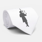 Schottland Taschenpiper Piper Silhouette Krawatte (Gerollt)