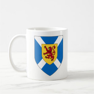 Schottland-Tasse - Kreuz-u. Löwe-Schild Kaffeetasse