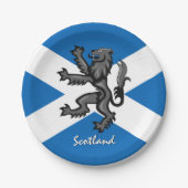 Schottland-Teller, Rampant, Löwe, Schottische Flag Pappteller (Vorderseite)