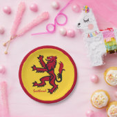 Schottland-Teller, Schottland-Löwe/Rampant Pappteller (Party)