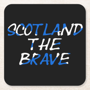 Schottland The Brave on Scottish Flag Küste Rechteckiger Pappuntersetzer