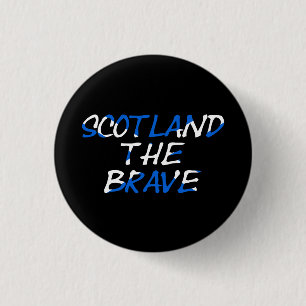 Schottland The Brave on Scottish Flag pbcn Button