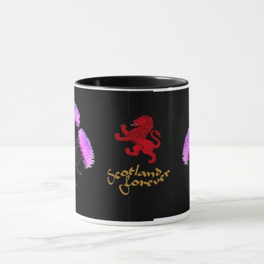 Schottland, Thistle-Blume und neue Flagge Tasse (Zentrum)